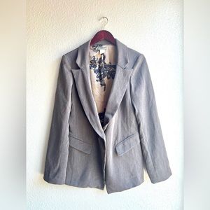 Classic Grey Relaxed Fit Blazer